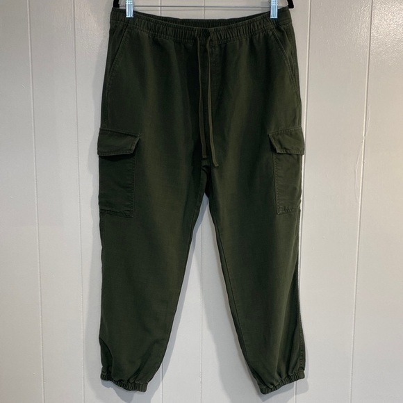 Lauren Ralph Lauren Pants - Lauren Ralph Lauren Cargo Jogger Pants Lyocell Cotton Olive Green Size 10